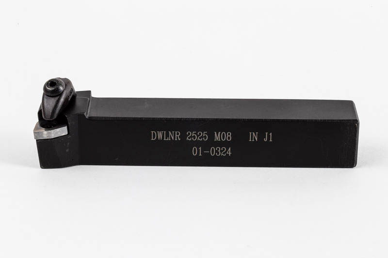 DWLNR2525-M08, 25mm Square Steel Shank External (OD) Turning Tool