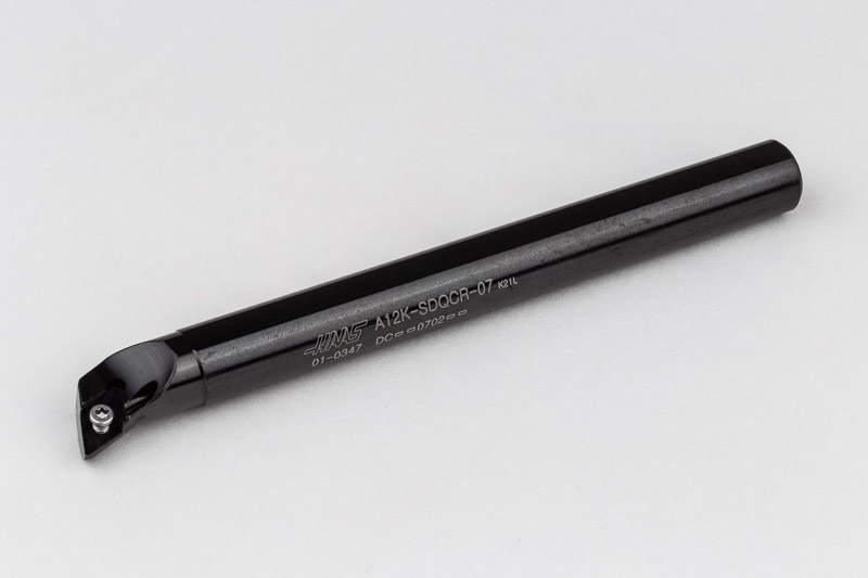 A12K-SDQCR-07, 12mm Ø Steel Shank Internal (ID) Boring Bar, Right