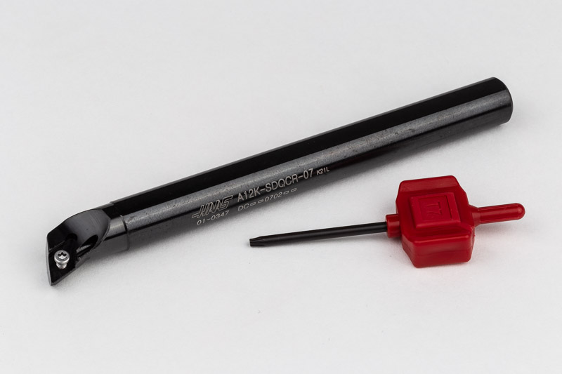 A12K-SDQCR-07, 12mm Ø Steel Shank Internal (ID) Boring Bar, Right
