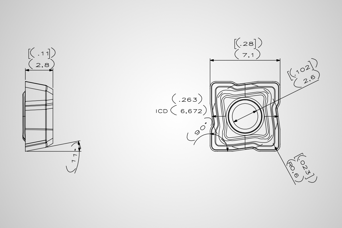 HID, Periphery Carbide Indexable Drill Insert, HP Chip Groove