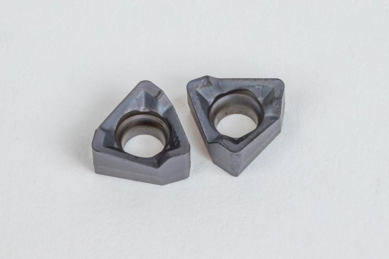 HIE, Carbide Indexable End Mill Insert, Convex Triangle, Grade