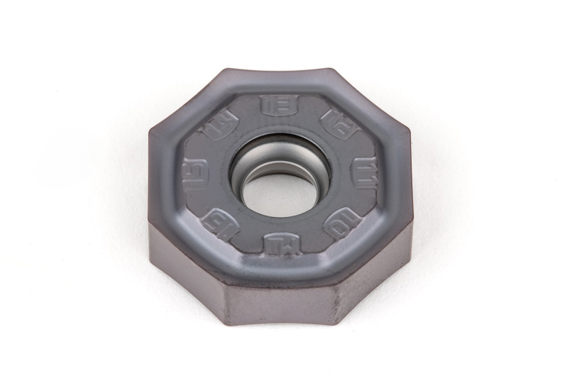 HONP, Carbide Shell Mill Insert, Octagon Positive, Grade HU30