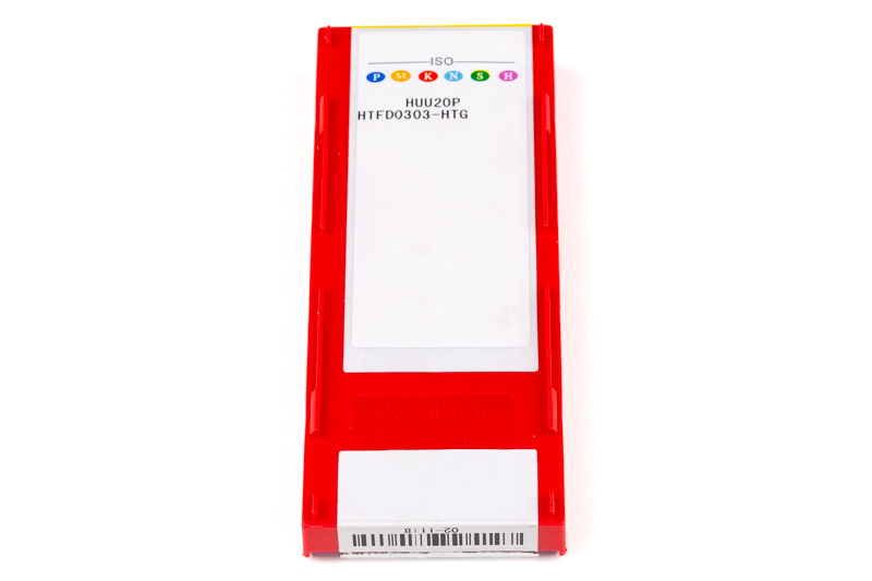 HTFD0303-HTG, 3mm Carbide Grooving Insert, Size 3, Grade HUU20P