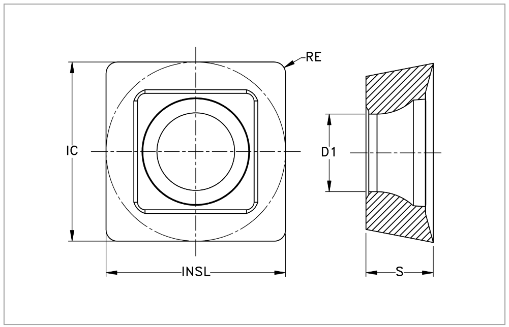 SPMT120408-AL, Carbide Chamfer Mill Insert, Square, Grade HN25