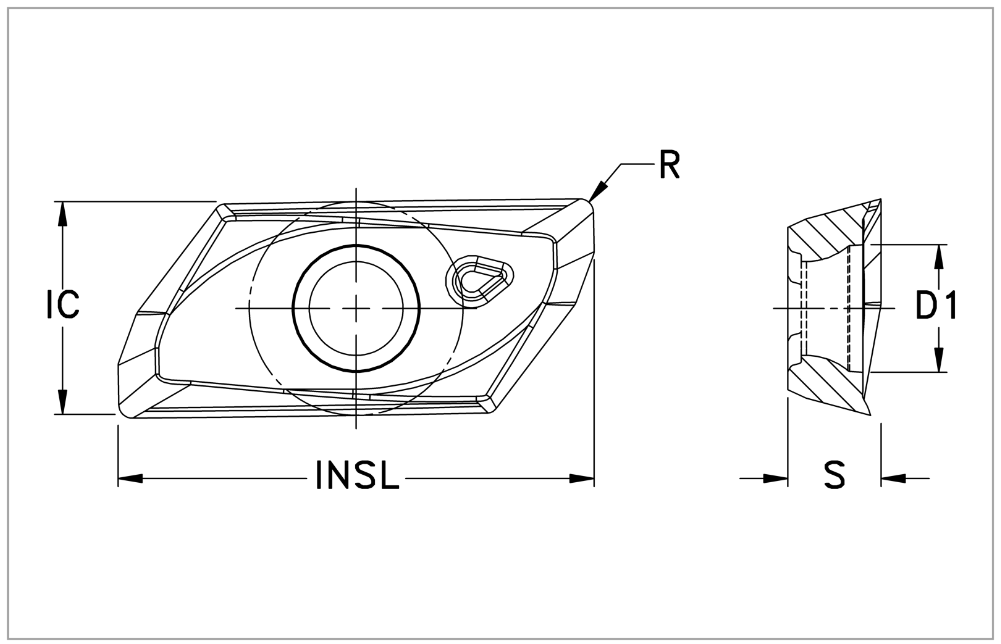 HPAL2, APET2205-HALH Carbide Milling Insert, Polygon, Grade HN30