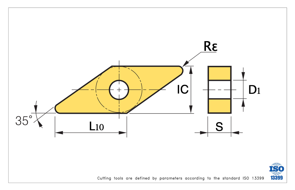 VNMG331-HSF / VNMG160404-HSF, Carbide Turning Insert, 35˚ Rhombic