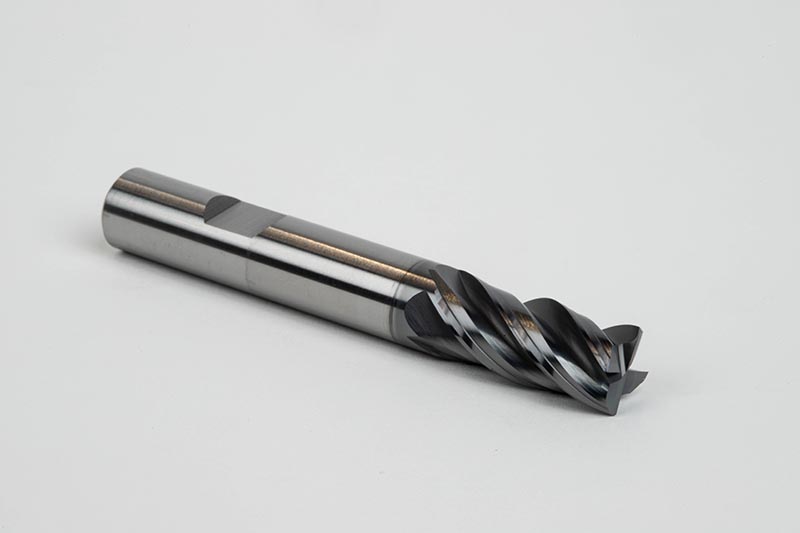 12mm Ø Carbide End Mill, 4 Flute, Hybrid AlCrN Coated, 12mm Shank