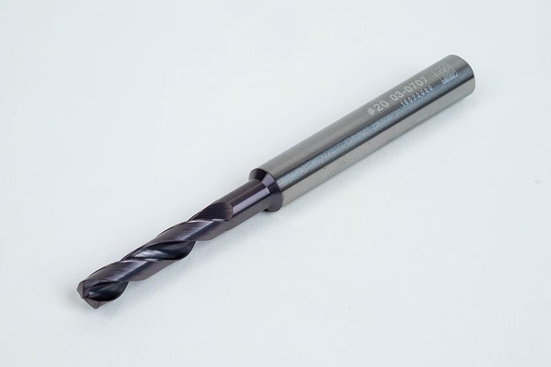 20 Ø Carbide Drill, 6mm Shank x 140° Point Angle x 30° Helix, 3XD