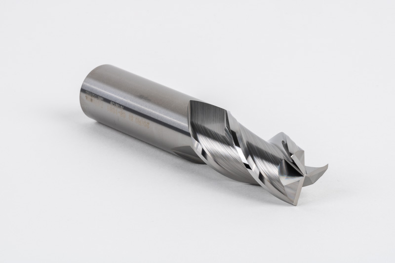 20mm Ø Carbide End Mill, 3 Flute, Uncoated, 20mm Shank x 40mm LOC