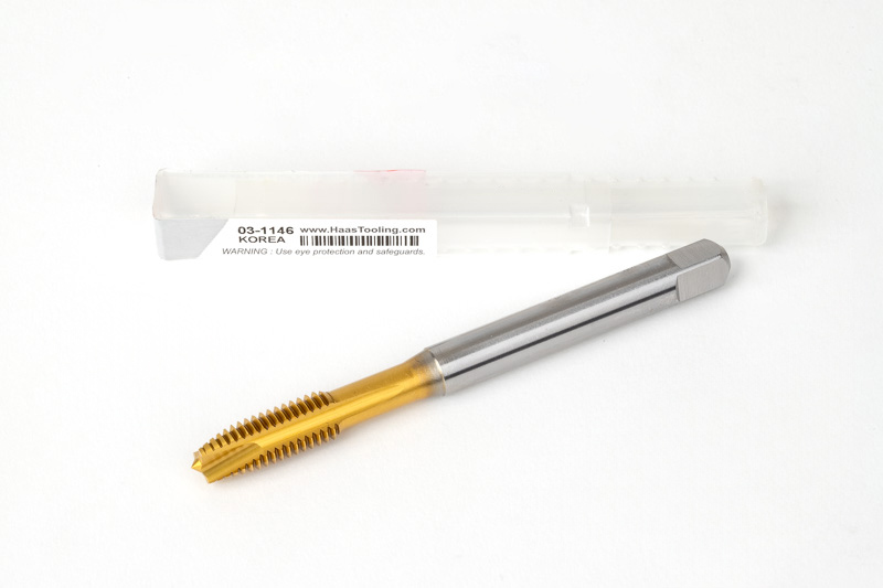 M8x1.25 M HSS-E Spiral Point Tap, 8mm Shank x 20mm Thread Length