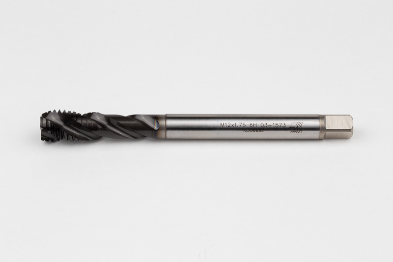 M12x1.75 M HSS-E Spiral Flute Tap, 9mm Shank x 18mm Thread Length