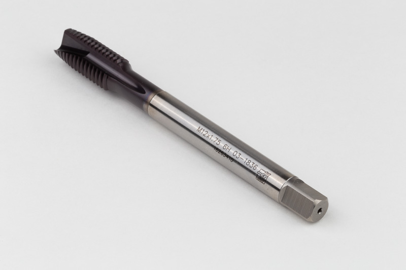 M12x1.75 M HSS-PM Spiral Point Tap, 9mm Shank x 24mm Thread Length