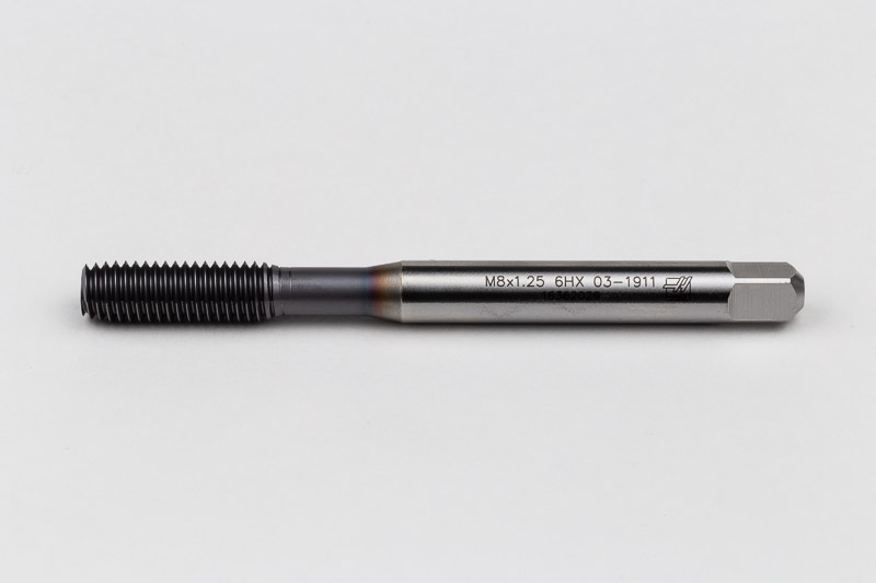 M8x1.25 M HSS-PM Roll Tap, 8mm Shank x 20mm Thread Length, 3XD