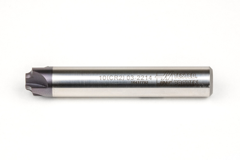 2mm Radius Cobalt Corner Rounding End Mill, 4 Flute, TiAlN Coated