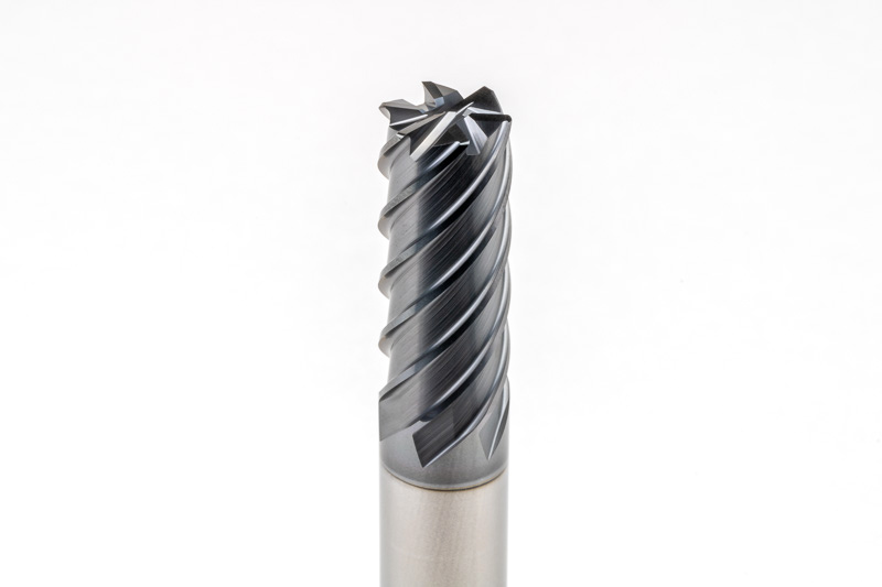 12mm Ø Carbide End Mill, 6 Flute, Hybrid AlCrN Coated, 12mm Shank