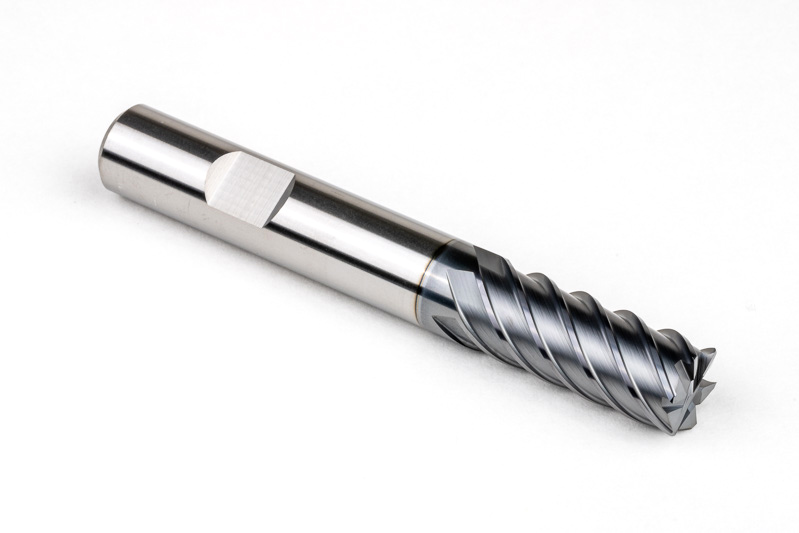 12mm Ø Carbide End Mill, 6 Flute, Hybrid AlCrN Coated, 12mm Shank