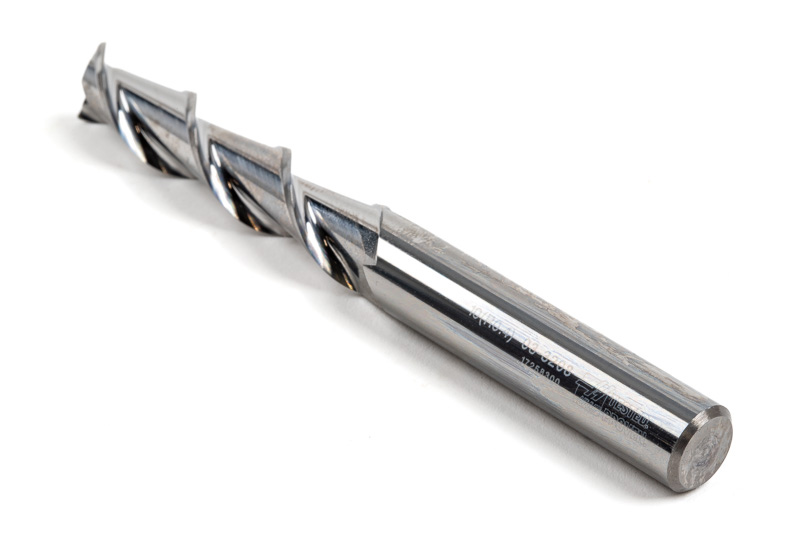 10mm Ø Carbide End Mill, 2 Flute, Uncoated, 10mm Shank x 45mm LOC