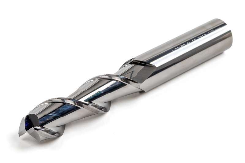 20mm Ø Carbide End Mill, 2 Flute, Uncoated, 20mm Shank x 65mm LOC