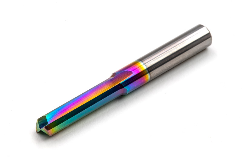 6mm Dia. Carbide Straight End Mill CNC Router Bit, 2 Flute, DLC