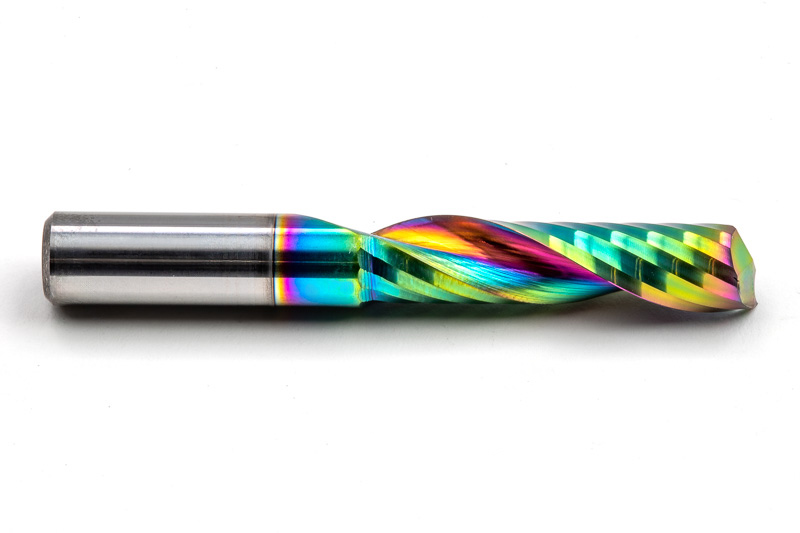 8mm Dia. Carbide Up Cut End Mill CNC Router Bit, 1 Flute, DLC