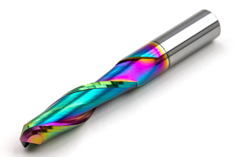 8mm Dia. Carbide Ball End Mill CNC Router Bit, 2 Flute, DLC Coated