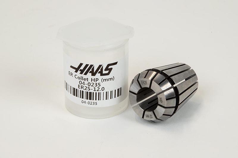 ER25 12mm Straight-Bore Collet, 12 - 11mm Clamping Range | Haas