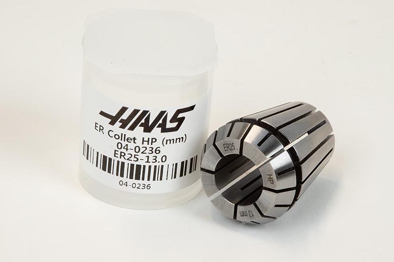 ER25 13mm Straight-Bore Collet, 13 - 12mm Clamping Range | Haas