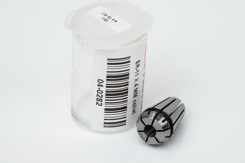 ER11 4mm Straight-Bore Collet, 4 - 3.5mm Clamping Range | Haas Tooling