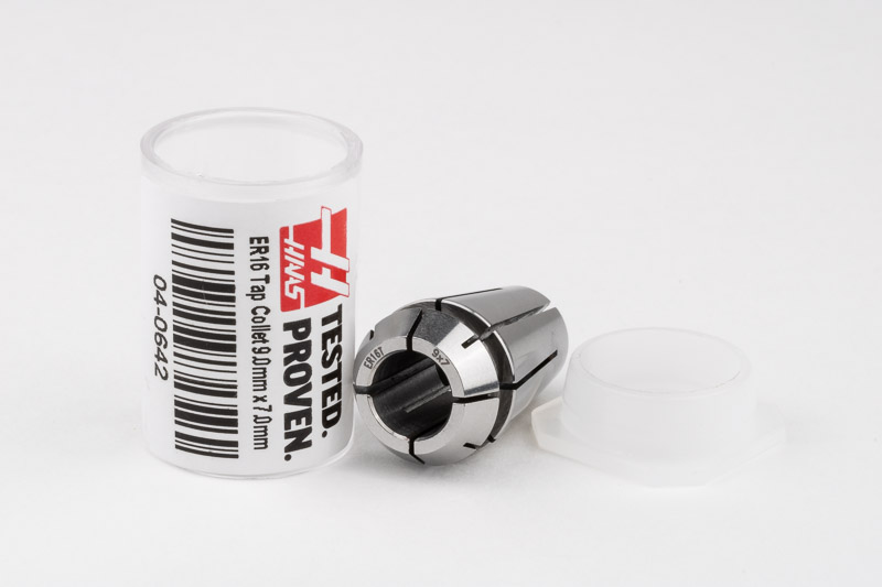 ER16 M9 - M12 Tap Collet, 9mm Bore Diameter x 7mm Square | Haas