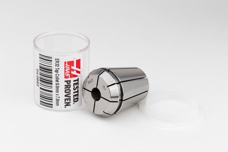 ER32 M9 - M12 Tap Collet, 9mm Bore Diameter x 7mm Square | Haas