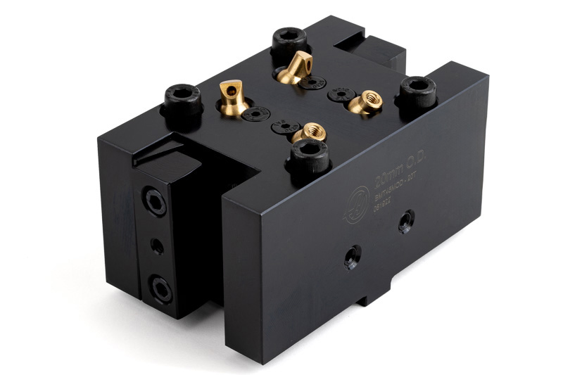 BMT45, 20mm Square Shank External (OD) Twin Static Turning Holder