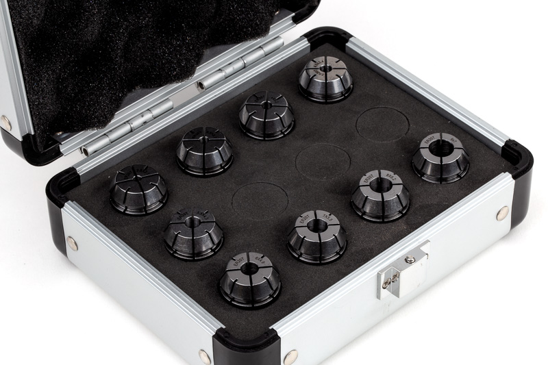 9-Piece, ER20 Tap Collet Set, M2 - M12 | Haas Tooling