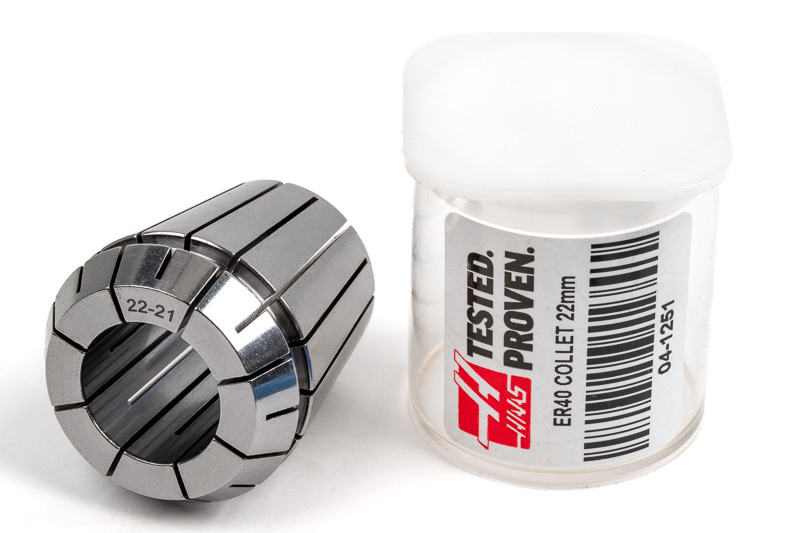 ゆうすけ ER40 22mm Straight-Bore Collet, 22 - 21mm Clamping Range | Haas