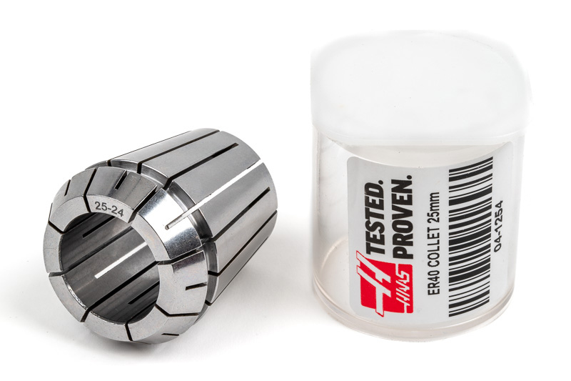 ER40 25mm Straight-Bore Collet, 25 - 24mm Clamping Range | Haas