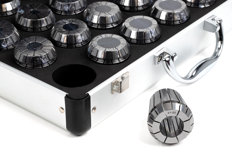 24-Piece, ER40 Straight Bore Collet Set, 3mm - 26mm | Haas Tooling