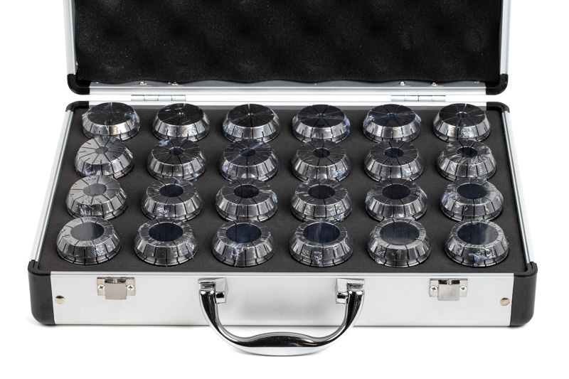 24-Piece, ER40 Straight Bore Collet Set, 3mm - 26mm | Haas Tooling