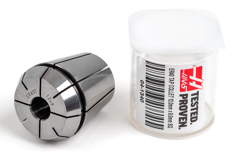 ER40 M16 Tap Collet, 12mm Bore Diameter x 9mm Square | Haas Tooling