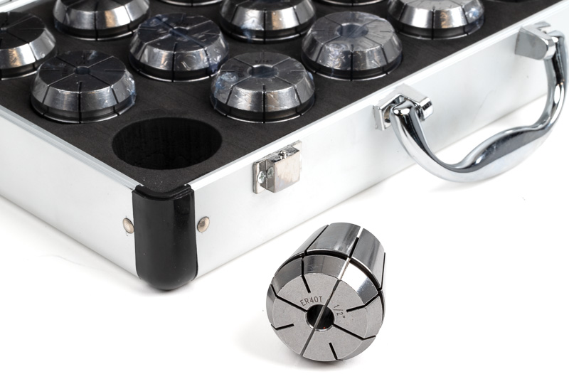 18-Piece, ER40 Tap Collet Set, #0 - 1