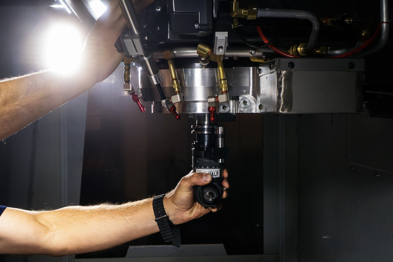 Right-Angle CT40 Half-Series Drill/Mill Angle Head, Haas