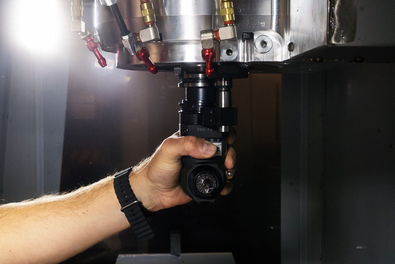 Right-Angle CT40 Half-Series Drill/Mill Angle Head, Haas