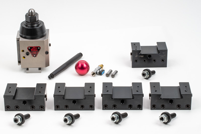 6-Piece, 2 Station TL Tool Post, Inch Quick-Change Static Turning