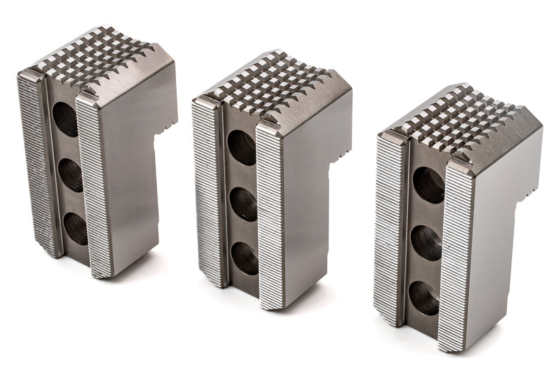 Hard Steel Non-Machinable Serrated Lathe Jaws for 12