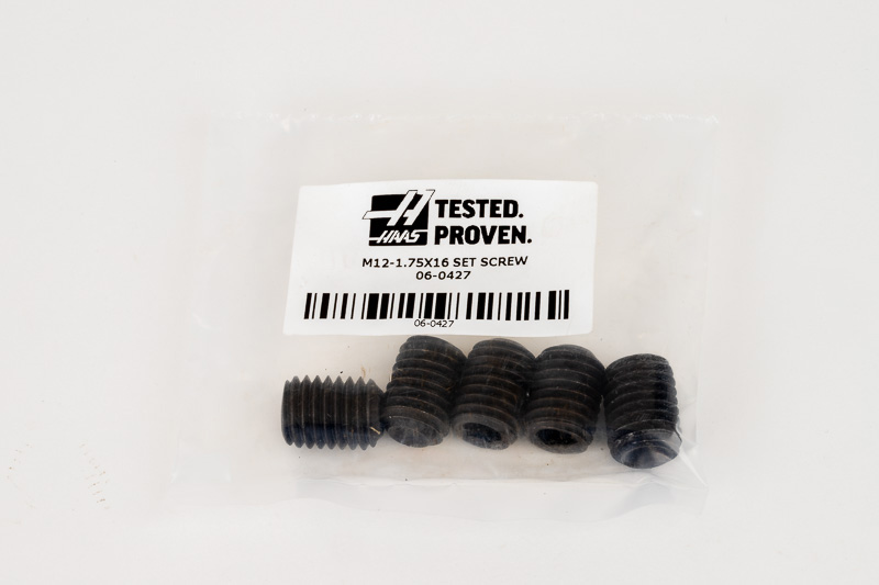 M12-1.75x16 Weldon Set Screw - Pack of 5 | Haas Tooling