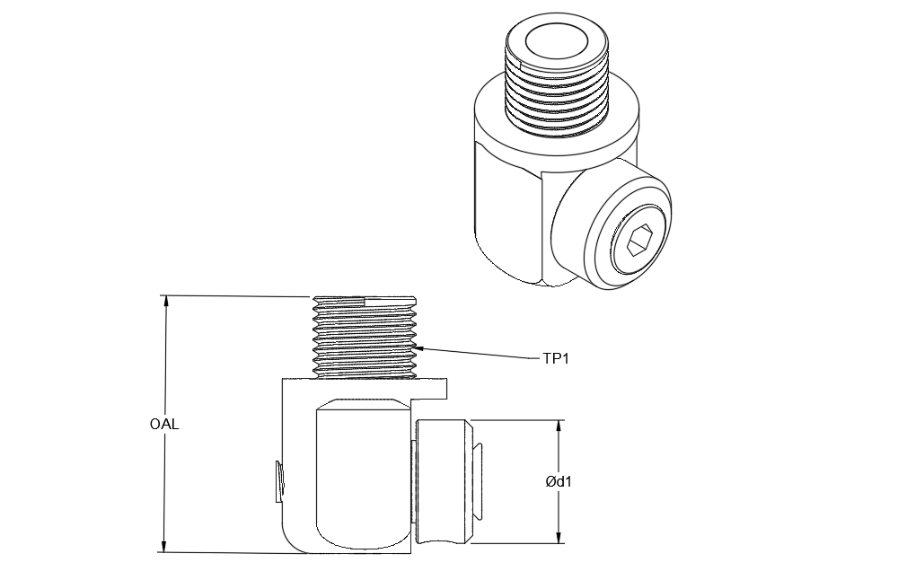 BMT65/75, PRECI-FLEX® Live/Driven Holder M10x1.0 Multi-Directional