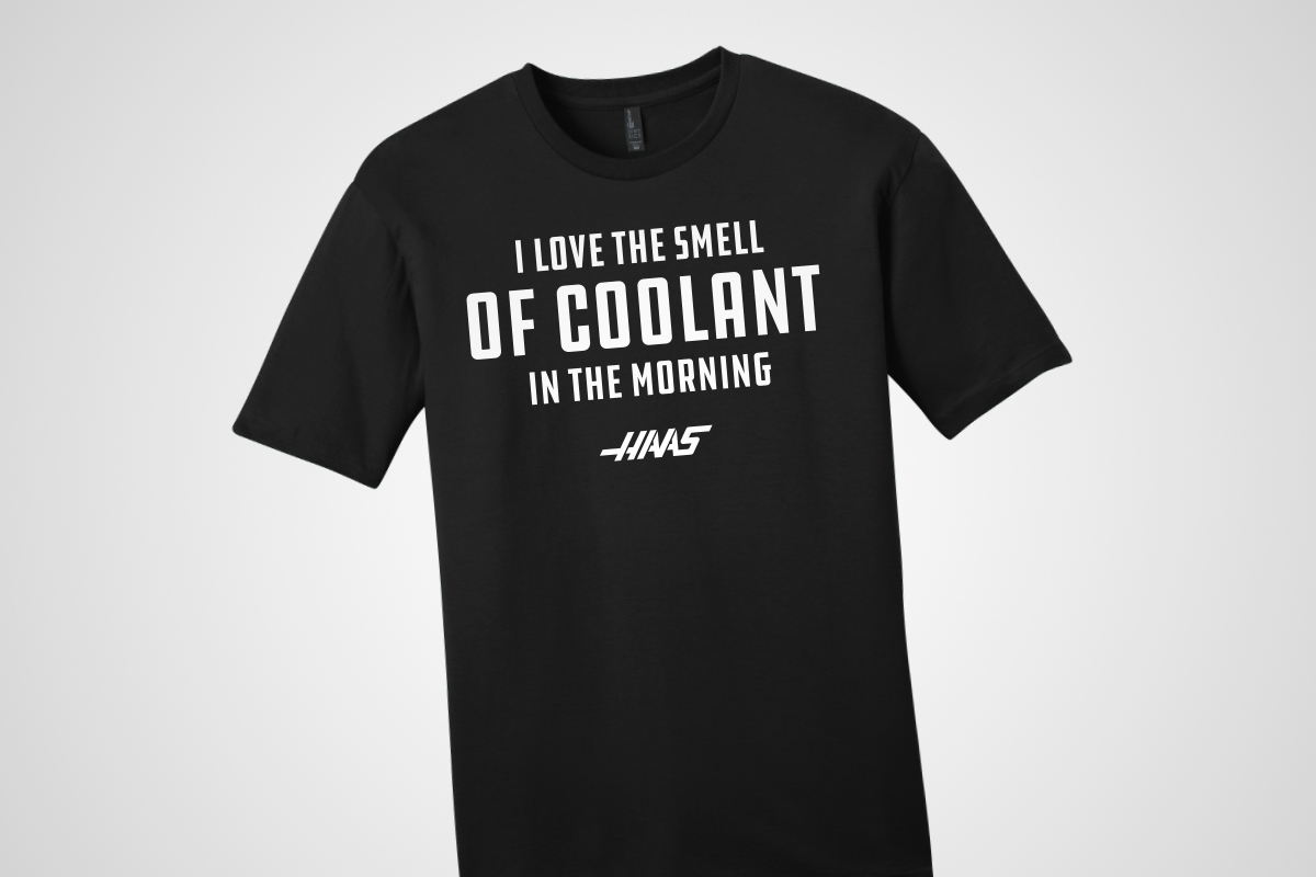 Haas "Smell of Coolant" T-Shirt, Black