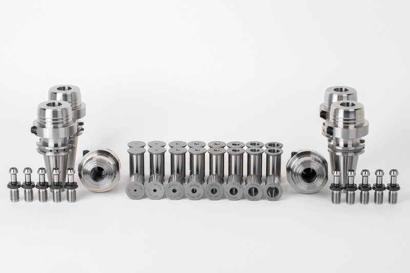 6-Piece, CT40 Hydraulic Milling Chuck and Collet Kit, TSC | Haas