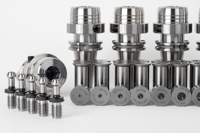 6-Piece, CT40 Hydraulic Milling Chuck and Collet Kit, TSC | Haas