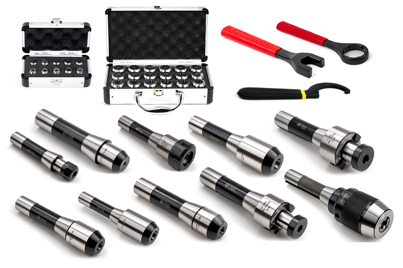 10-Piece, R8 ER Collet Chuck Toolholder Kit | Haas Tooling