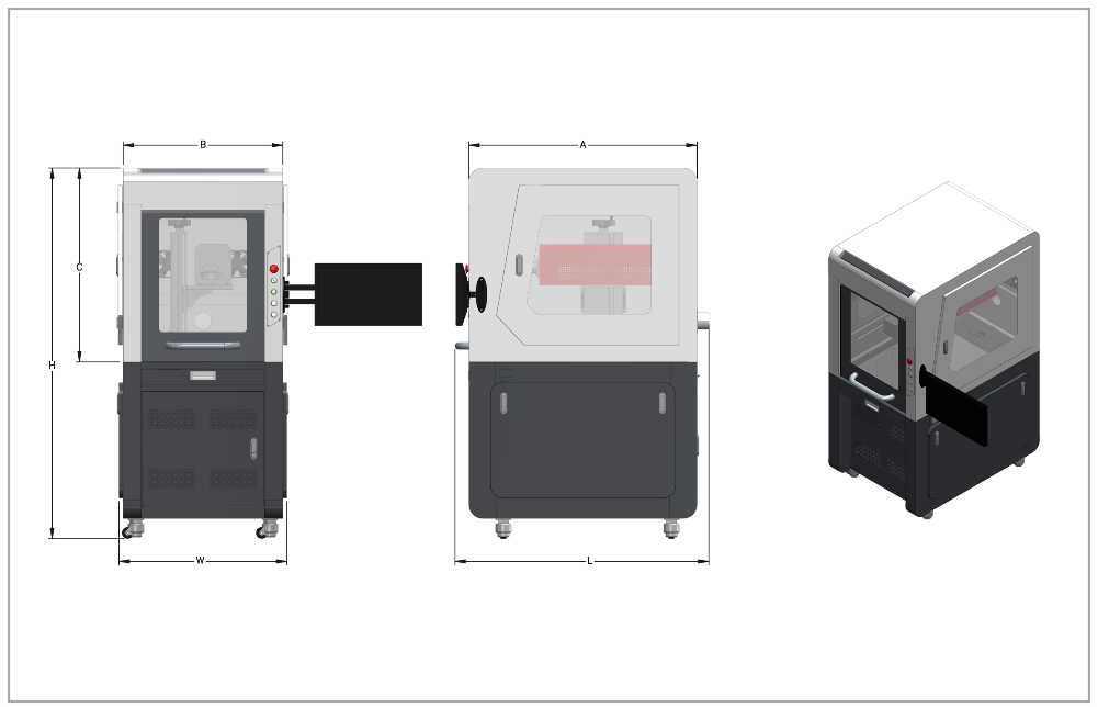 HL-30E-CO2, Far-Infrared CO2 Laser Marking Machine, 10.64µm | Haas
