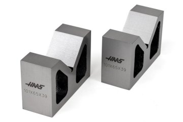 Cast Iron V-Block Pair, 101x65x39mm, 78mm Ø Workpiece Capacity | Haas ...